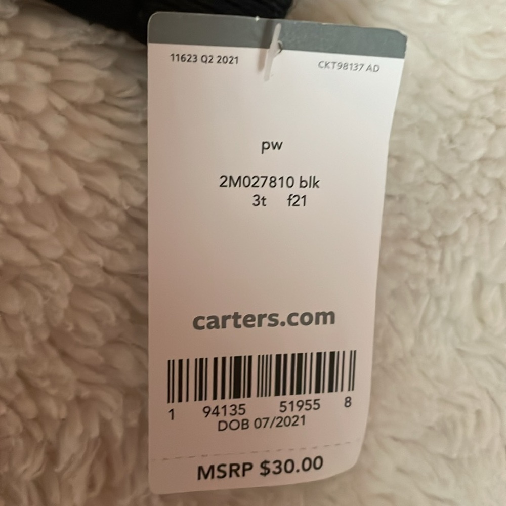 🌈4/$20 Carters Ruffled Cardigan - Picture 3 of 5